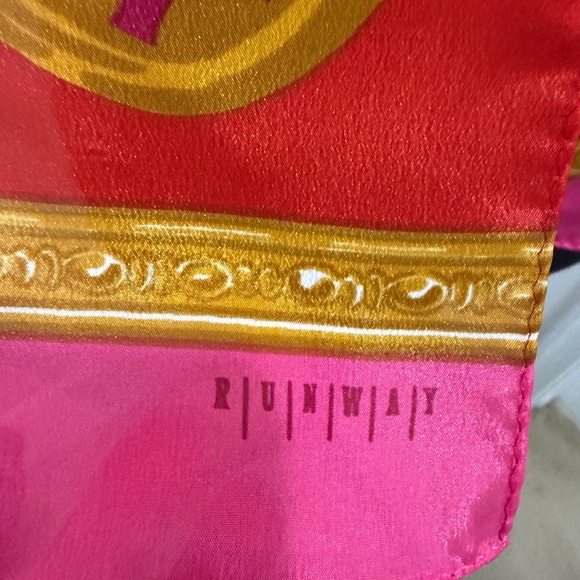 Runway Chiffon Vintage Scarf – 10” x 51” - Picture 5 of 6